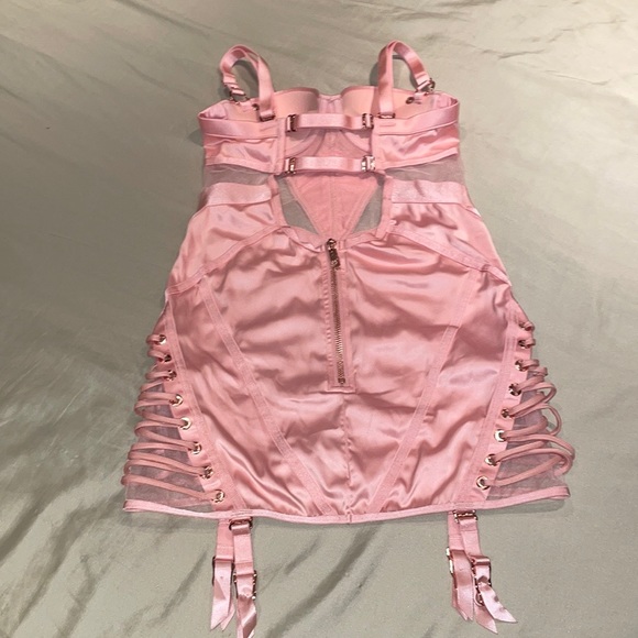 ♡BRAND NEW UNICORN RARE ICONIC HB™ ☆Jerry☆ BLUSH 32A Demi-Cup Push-Up SEX DRESS♡ - Picture 10 of 15